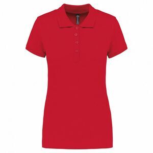 Kariban Womens/Ladies Pique Polo Shirt / Red